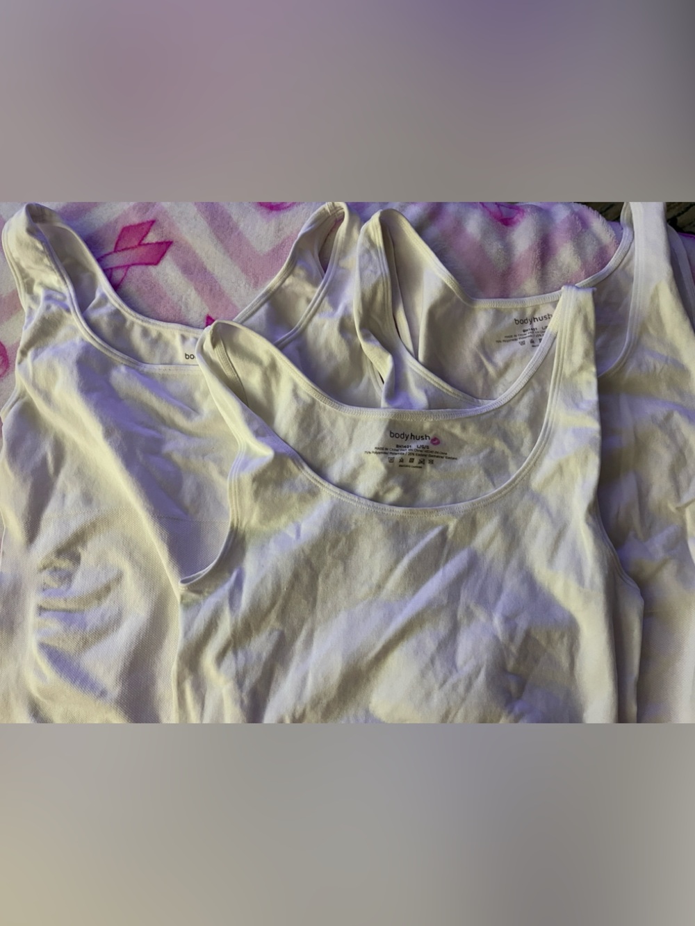 💋 White Shaping Tank - Women’s Compression Seamless Shapewear by Body Hush 💋 #3 - Picture 6 of 8